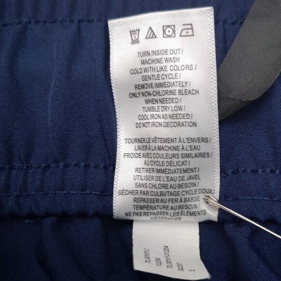 Gaiam Men's Size Large Navy Elastic & Tie Waist Track Pants - Picture 5 of 12